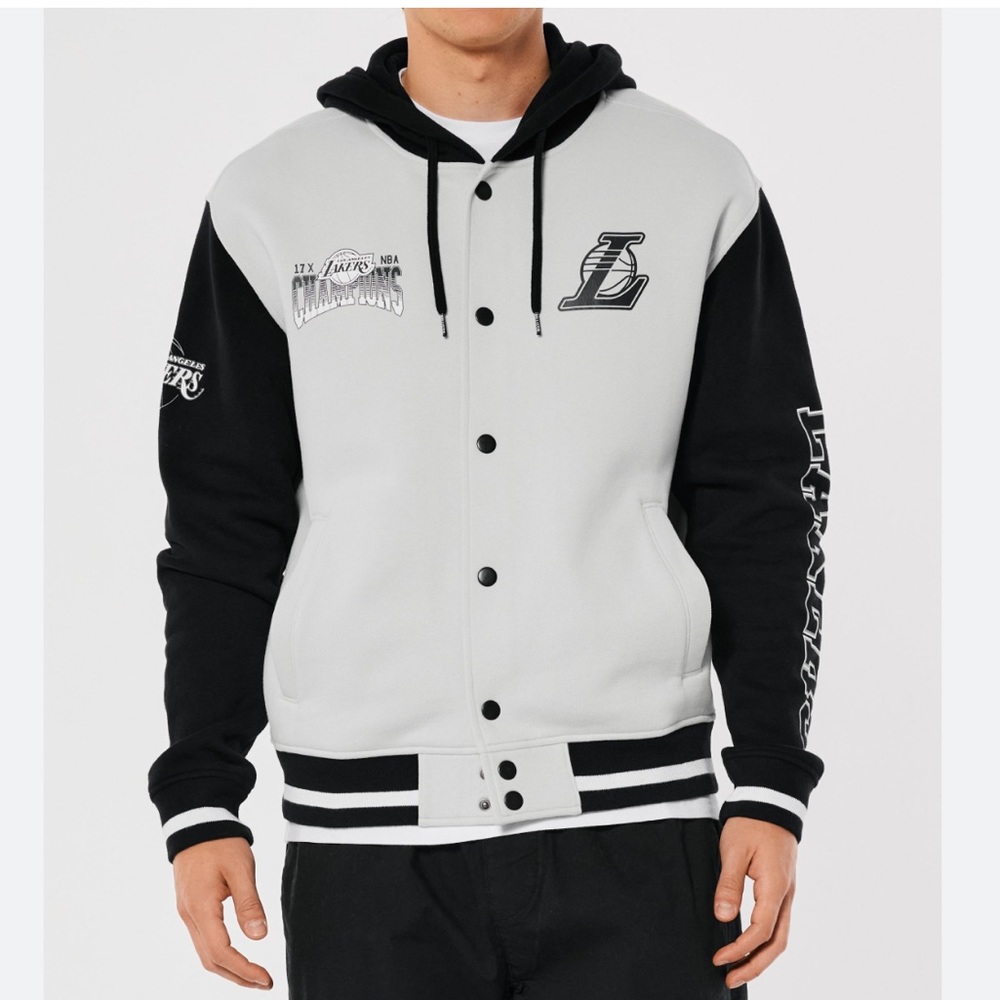 Lakers Graphic Button up Hoodie